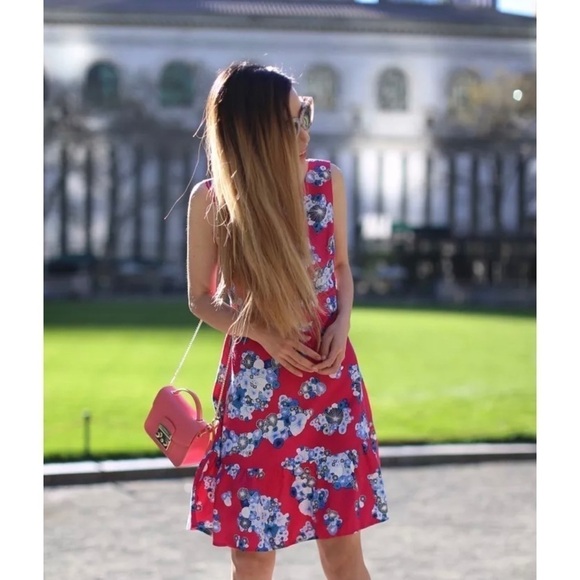 Diane Von Furstenberg Topanga Floral Satin Dress - Picture 5 of 16